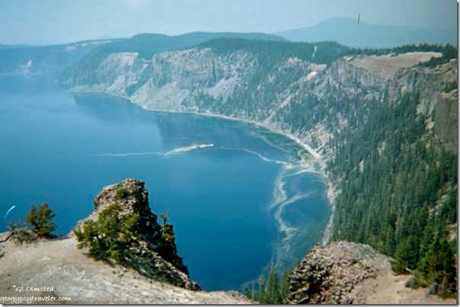 Crater Lake National Park #5 From Skell Head into Grotto Cove 7-15-02 Oregon