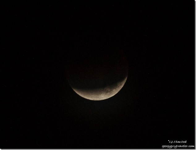 lunar eclipse Kofa National Wildlife Refuge Arizona