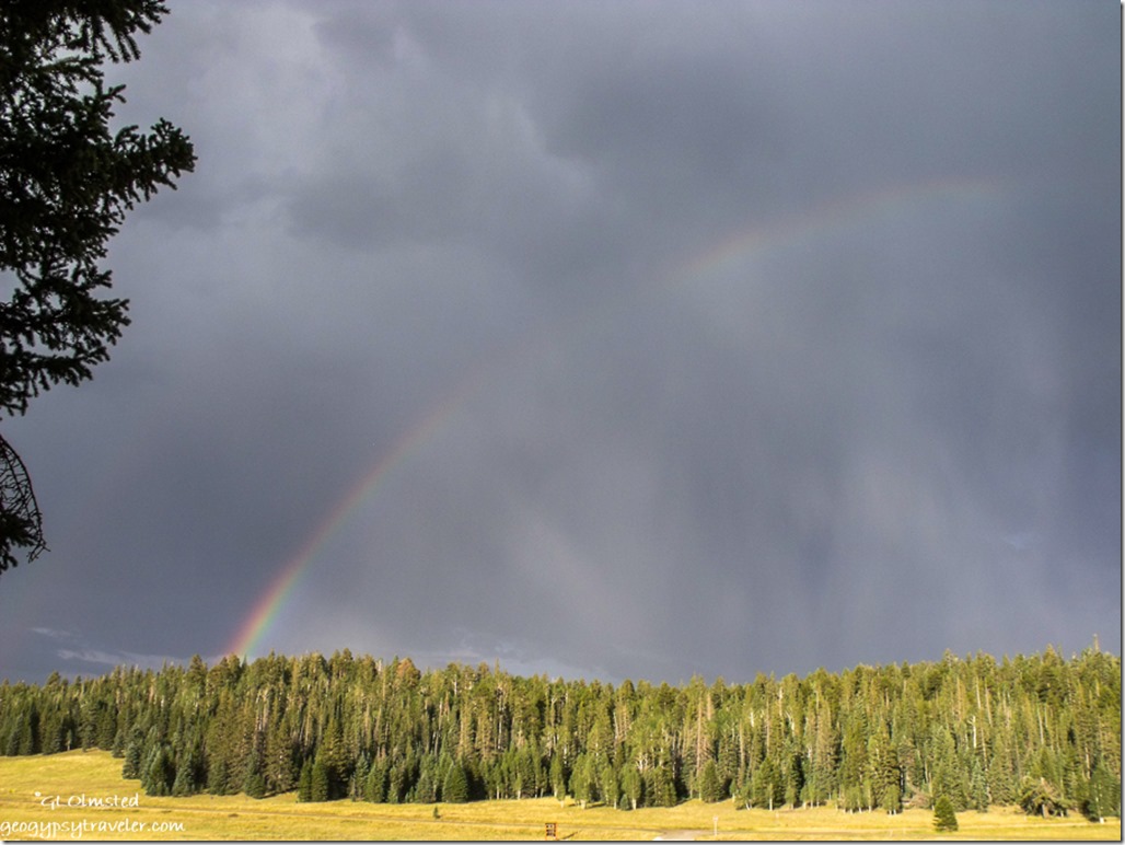 Rainbow from Kaibab Lodge Kaibab National Forest Arizona