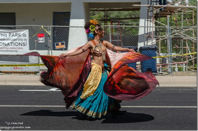 belly dancer parade Yarnell Daze Arizona