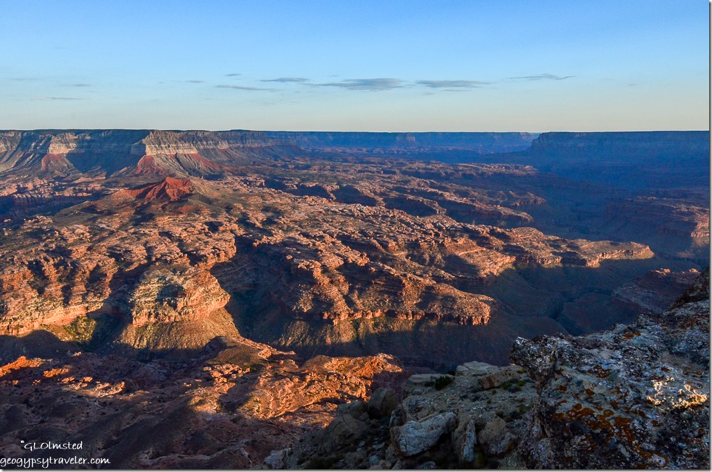 Esplande, Sowats drainage, Race Track Knoll, Fishtail Pt & Grand Canyon from Jumpup Point Kaibab National Forest Arizona