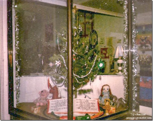 3rd storefront Christmas window display Tonasket Washington 1985