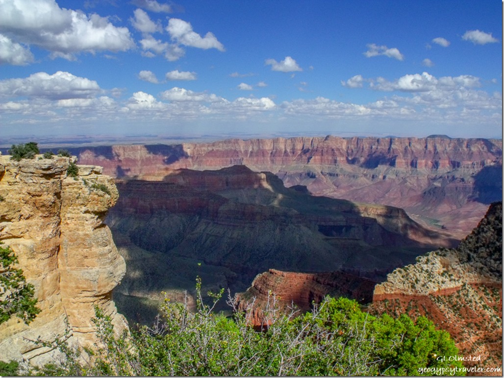 southeast view from Cape Royal Walhalla Plateau North Rim Grand Canyon National Park Arizona