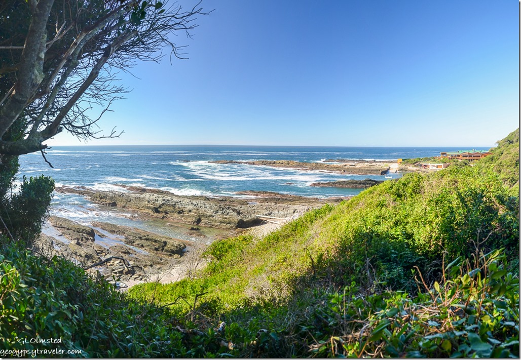Indian Ocean view from Suspension Bridge trail Tsitsikamma National Park South Africa