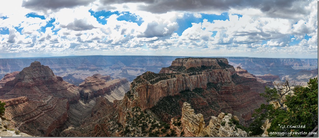 View SE from Cape Royal Walhalla Plateau North Rim Grand Canyon National Park Arizona