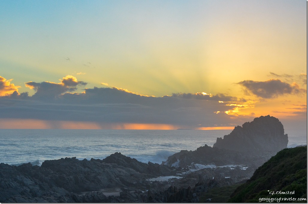 Sunset over Indian Ocean Tsitsikamma National Park South Africa