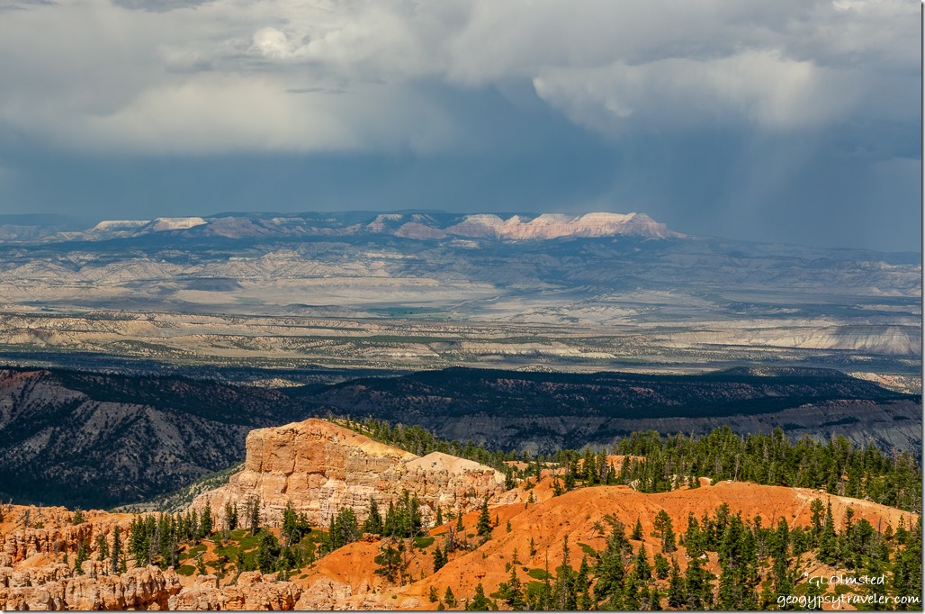 stormy view East Rainbow Point Bryce Canyon National Park Utah