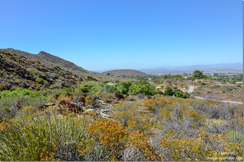 Valley view from Shale trail Karoo Botanical Garden Worcester South Africa