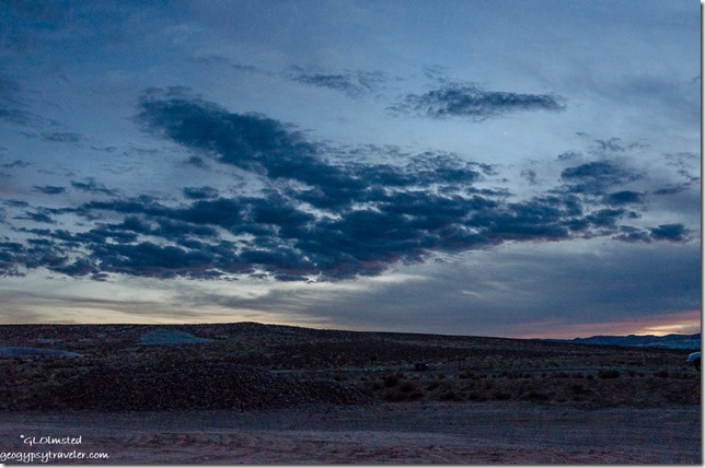 sunset Lone Rock campground Utah