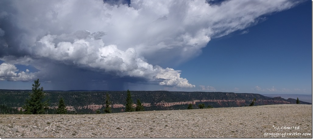 Storm over East Rim from Marble Canyon Kaibab National Forest Arizona