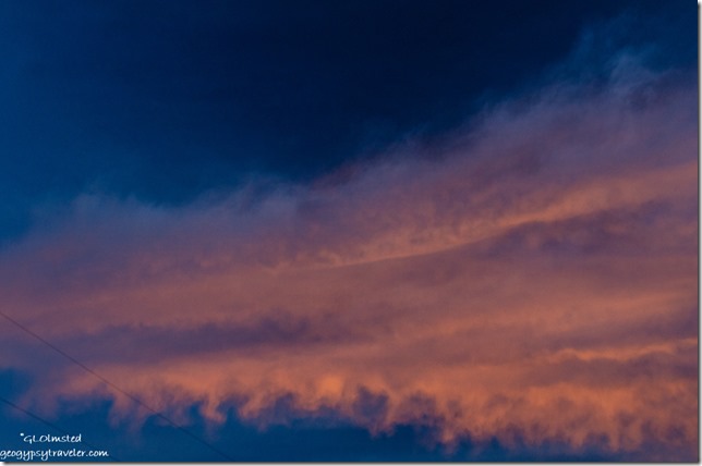 sunset clouds Yarnell Arizona