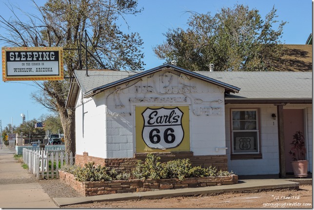 Earl's 66 motel court Winslow Arizona