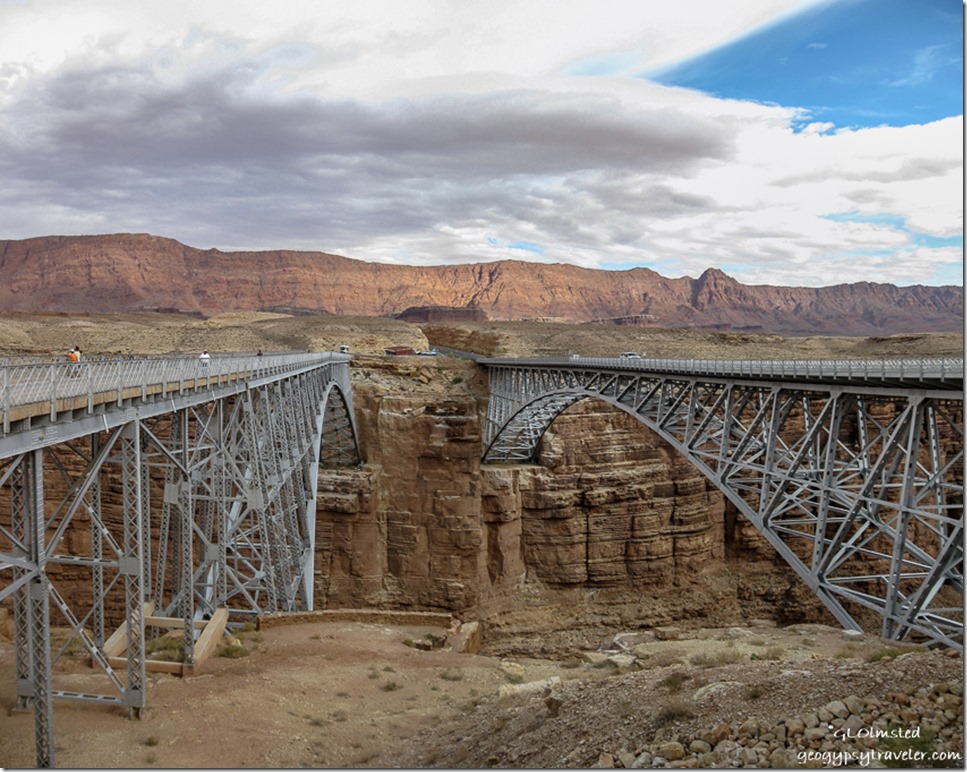 Old & new Navajo Bridges & Echo Cliffs Arizona