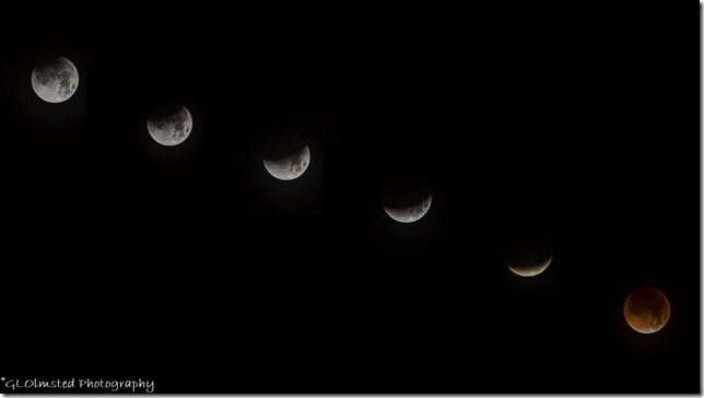 phases lunar eclipse arc Kofa National Wildlife Refuge Arizona