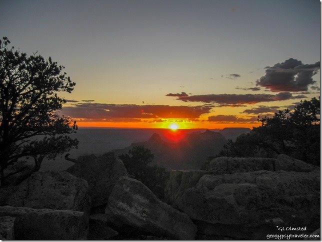 Sunset Cape Royal Walhalla Plateau North Rim Grand Canyon National Park Arizona