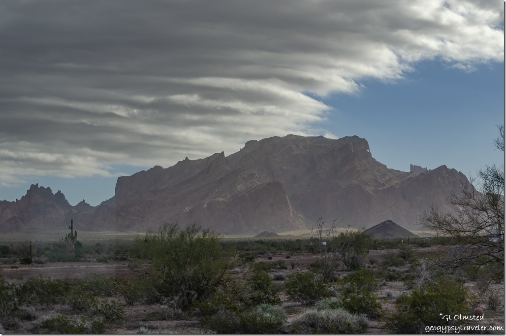 Sonoran Desert Kofa Mountains clouds Kofa National Wildlife Refuge Arizona