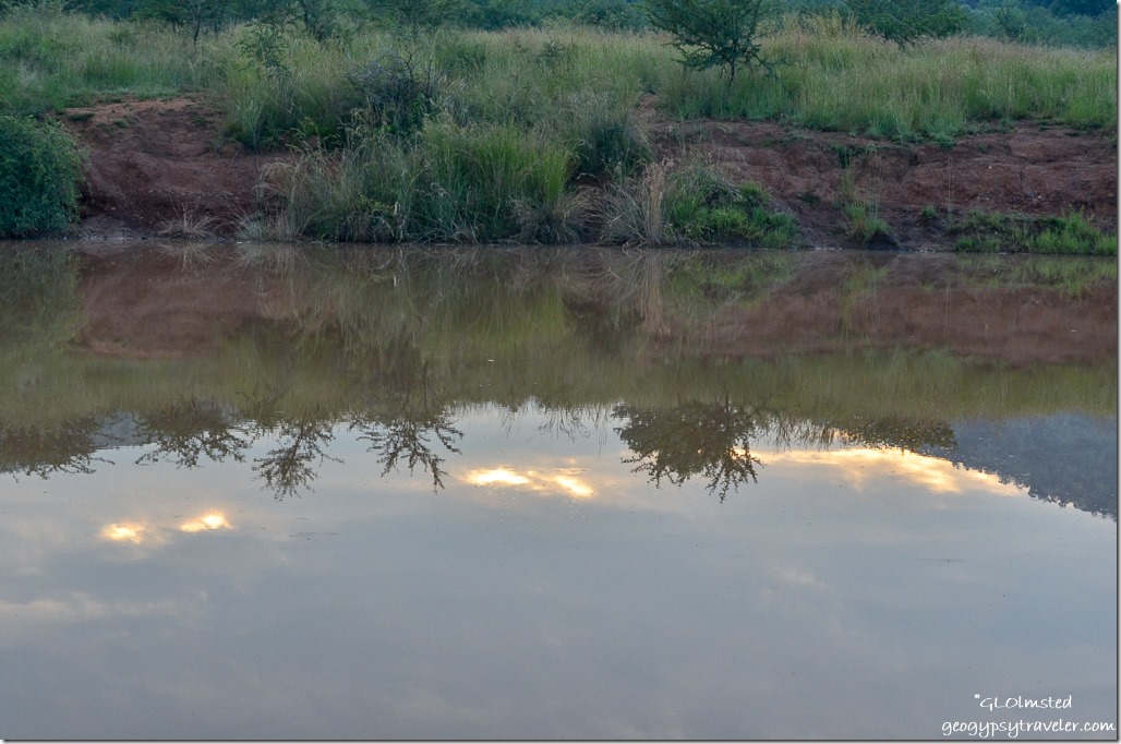 Sunrise reflection Pilanesberg Game Reserve South Africa