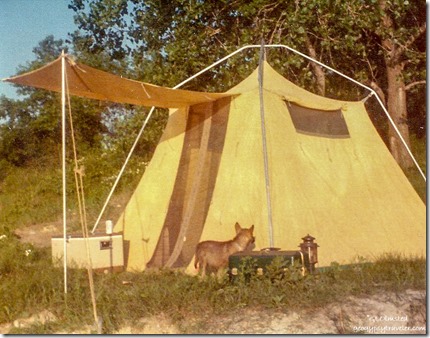 Camping at Braidwood with Denverdog Illinois 06-1975