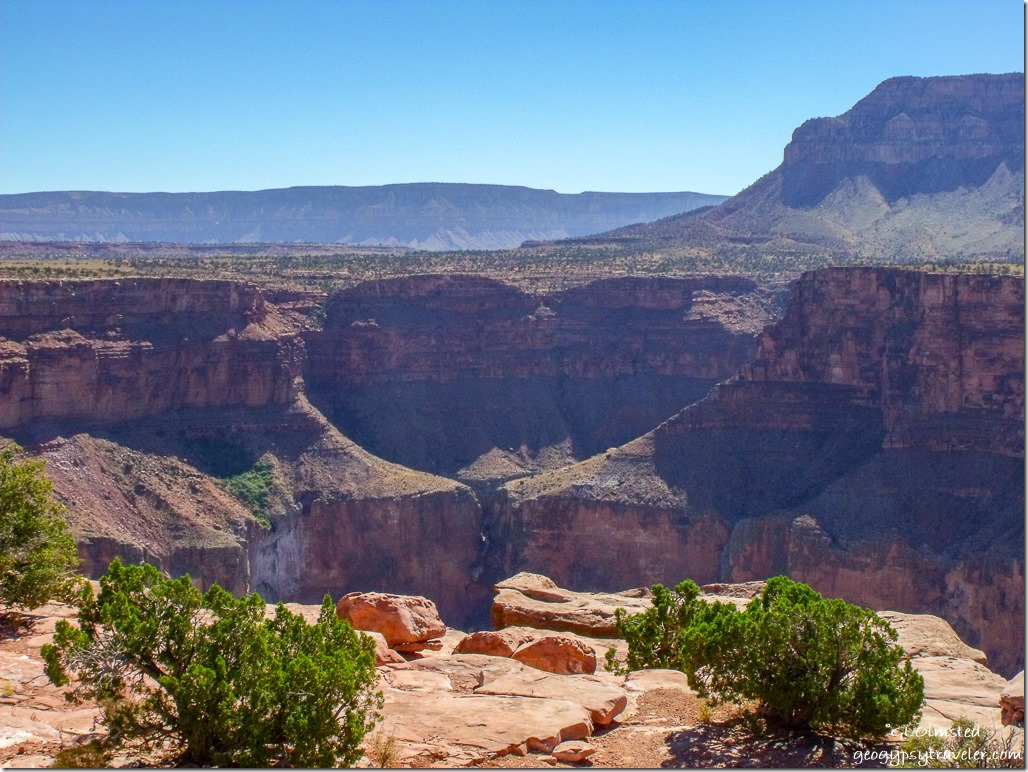 Side canyon across from Tuweep overlook Grand Canyon National Park Arizona