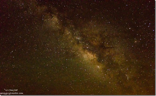 Milky Way & stars from Lodge North Rim Grand Canyon National Park Arizona