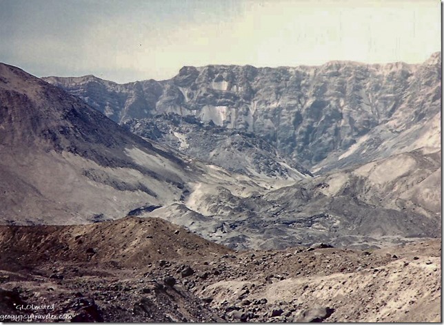Mount Saint Helens crater from Truman trail Mount Saint Helens National Volcanic Monument summer 1992