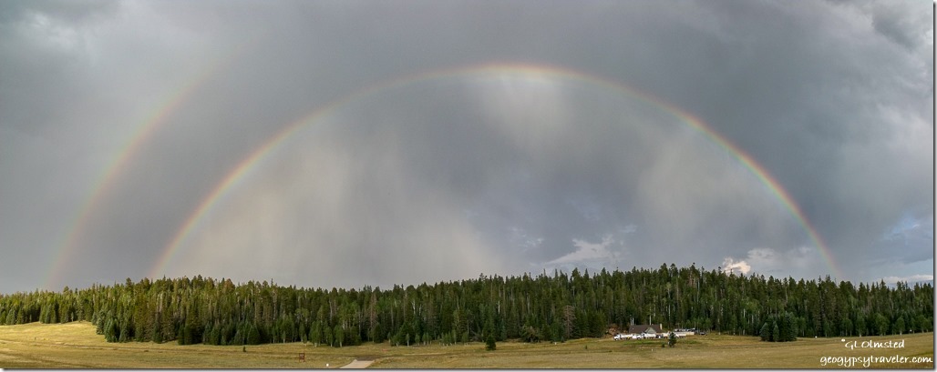 Double Rainbow from Kaibab Lodge Kaibab National Forest Arizona