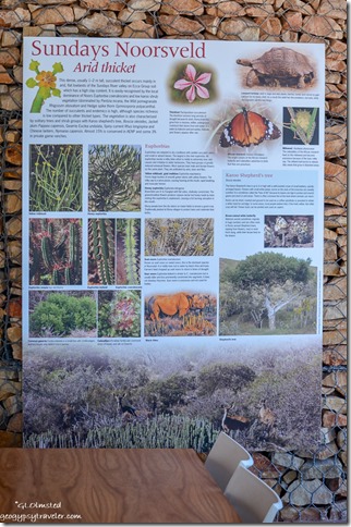 Sundays noorsveld interpretive sign Addo Elephant National Park South Africa