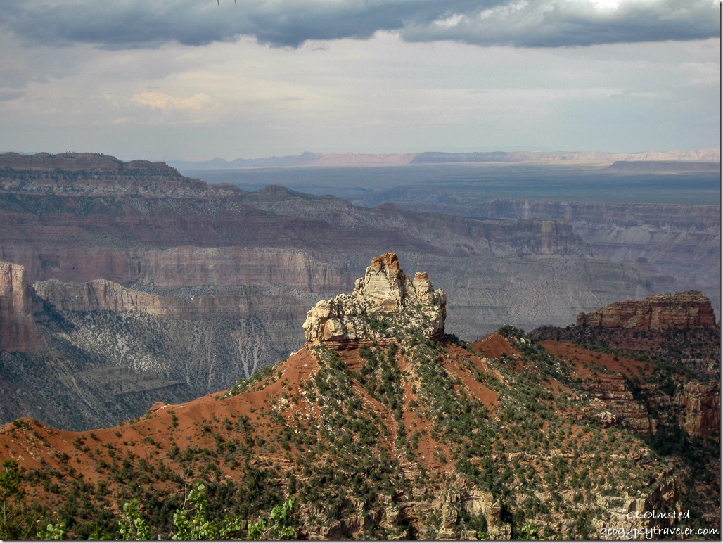 Brady Peak from Vista Encantada overlook Walhalla Plateau North Rim Grand Canyon National Park Arizona