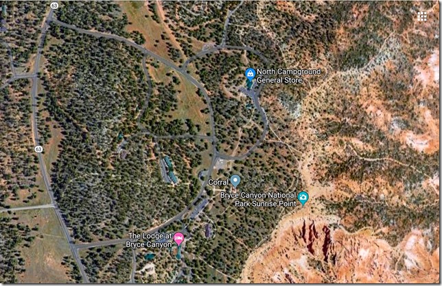 Bryce map developed area google