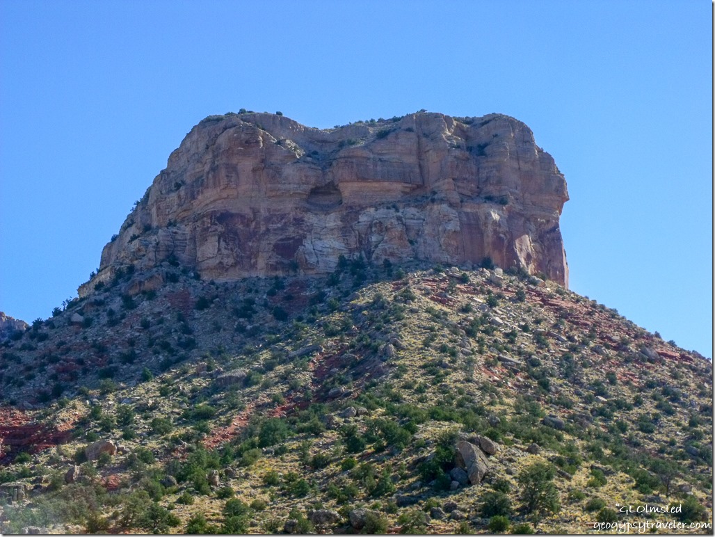 Rock outcrop leaving Tuweep Grand Canyon National Park Arizona