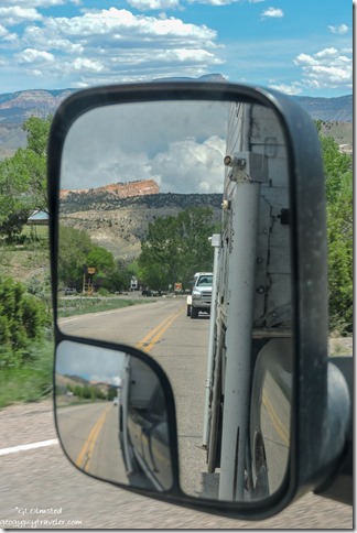 side mirror Sinking Ship in Bryce Canyon National Park from SR12 East Tropic Utah