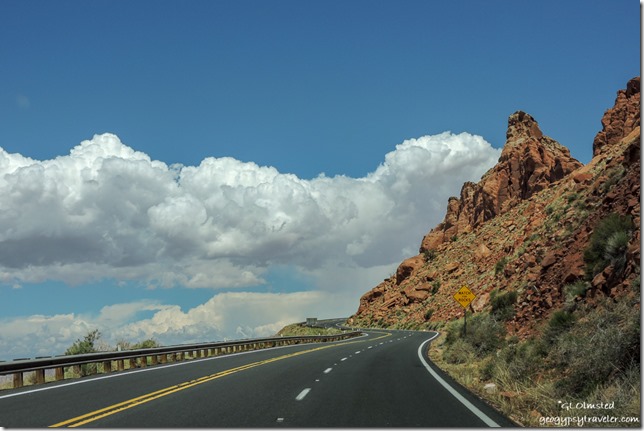 Echo Cliffs clouds SR89 North to Page Arizona