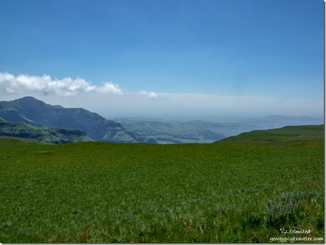 Valley view from Blind Man's Corner Drakensburg hike KwaZulu-Natal South Africa