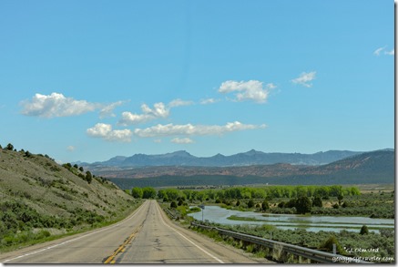 Sevier River Paunsaugunt Plateau clouds SR89 North Utah