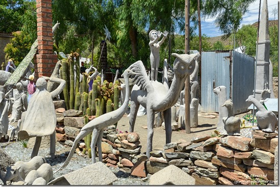 concrete statues Owl House Nieu-Bethesda Great Karoo South Africa