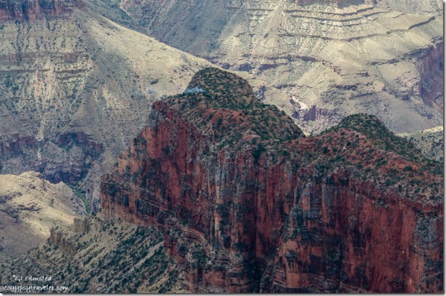 Lightning strike smoke in canyon North Rim Grand Canyon National Park Arizona