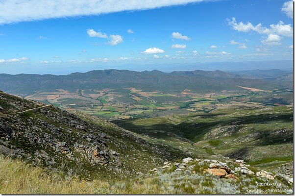 Valley view from Swartberg Pass South Africa