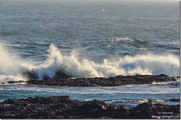 Crashing waves on rocky coast Indian Ocean Tsitsikamma National Park South Africa
