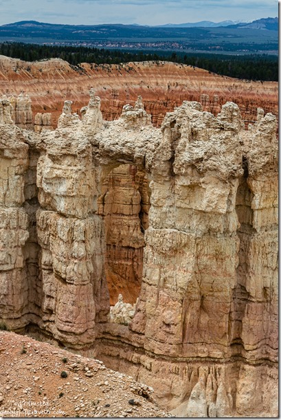 Wall of Windows hoodoos Rim Trail Bryce Canyon National Park Utah