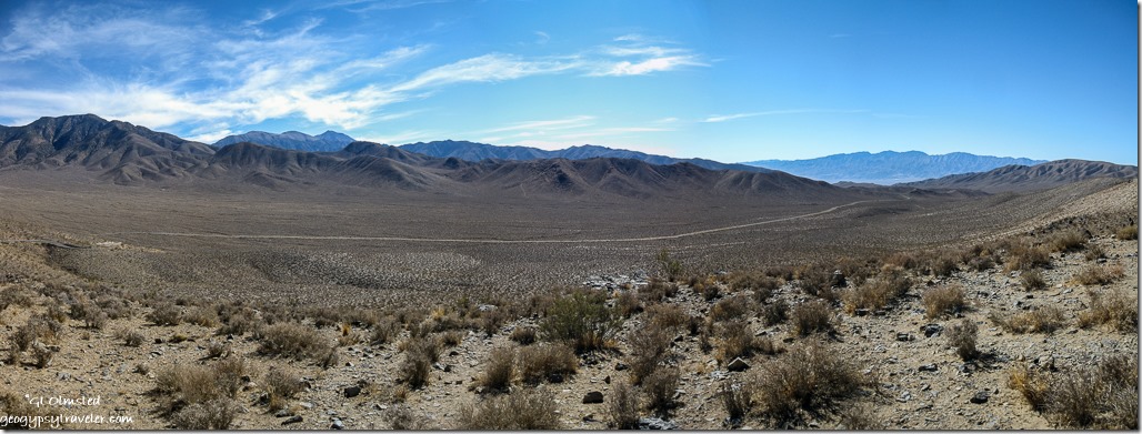Highway 190 & Panamint Range Death Valley National Park California