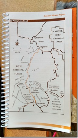 map around Escalante Utah