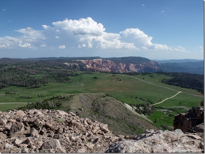 View South of Cedar Breaks National Monument from Brian Head overlook Dixie National Forest Utah