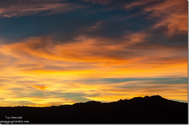 Sunset San Ysidro Mountains Anza-Borrego Desert State Park California