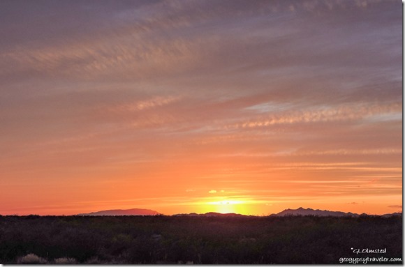 sunset clouds North Ranch Congress Arizona