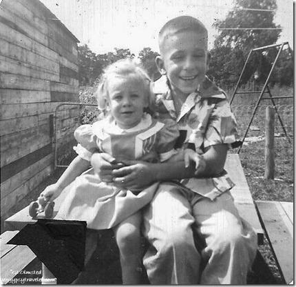 Gaelyn & Hal Sept 1956 Spring Road Hinsdale Illinois