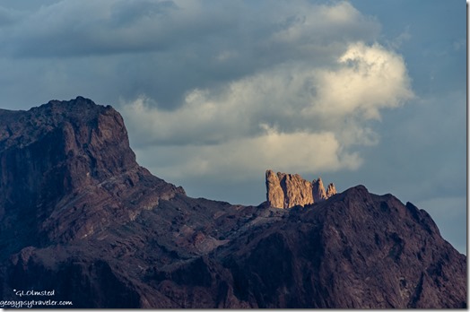 Kofa Mountains light & shadow clouds Palm Canyon Road BLM Kofa National Wildlife Refuge Arizona