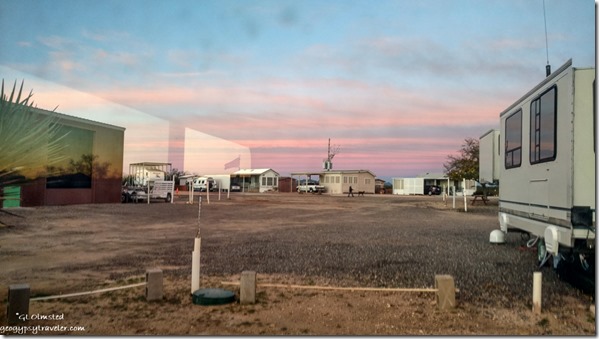 reverse sunrise clouds North Ranch RV Park Congress AZ