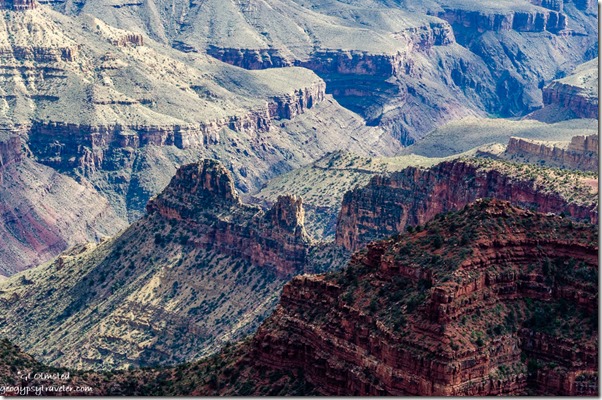 Inner canyon from Grand Lodge North Rim Grand Canyon National Park Arizona