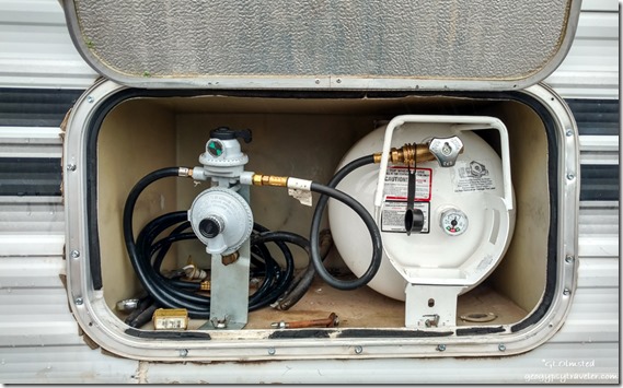 propane regulator and tank truckcamper