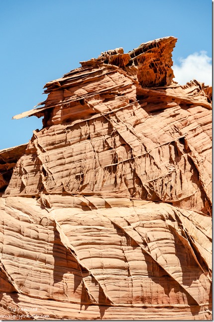 Sandstone formation off Upper Buckskin Gulch Paria Canyon-Vermilion Cliffs Wilderness Utah